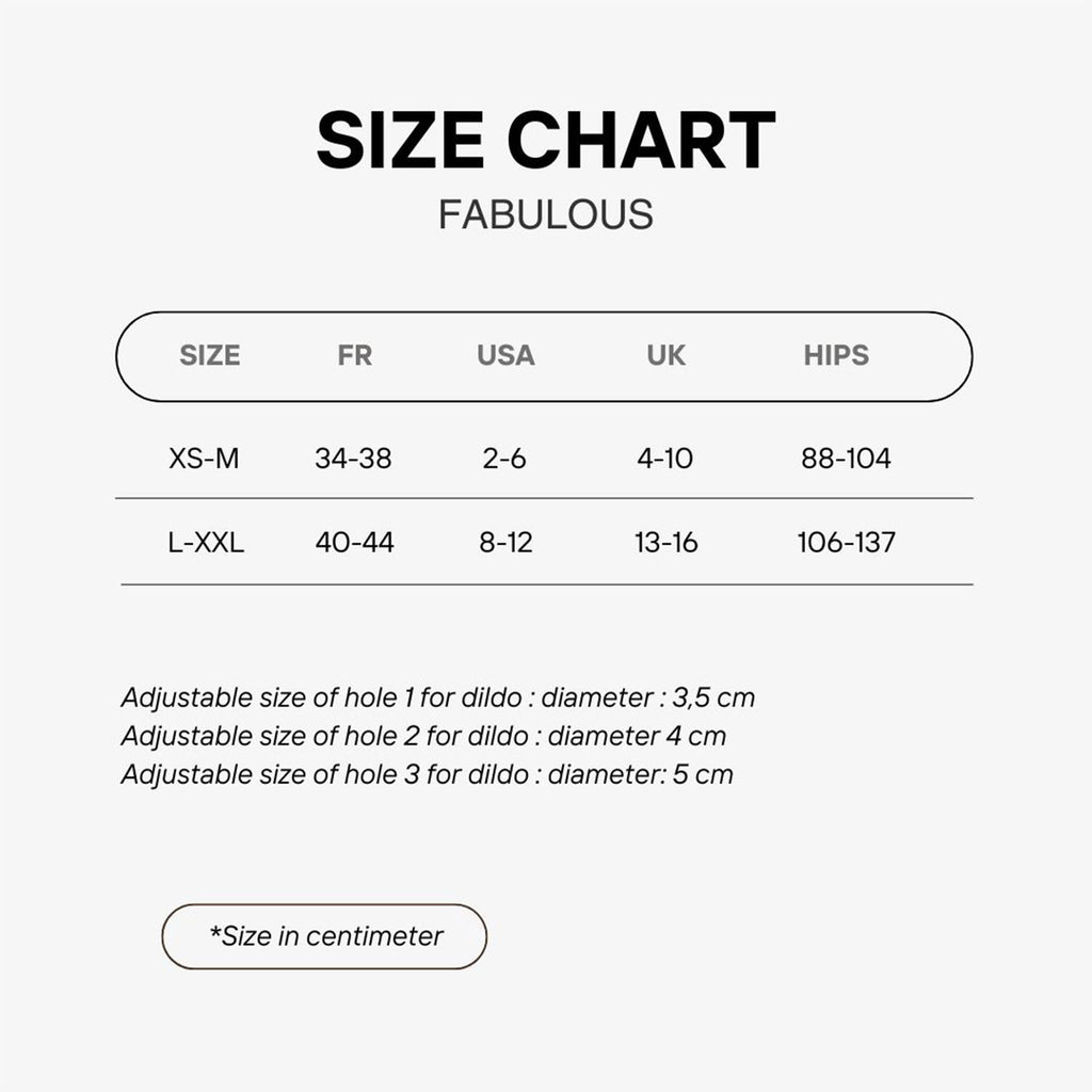 Strap-On-Me - Kunstleren Harnas Fabulous - One Size - Zwart Glanzend