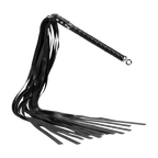 RISE - Lange Flogger (zachte staarten) - Zwart