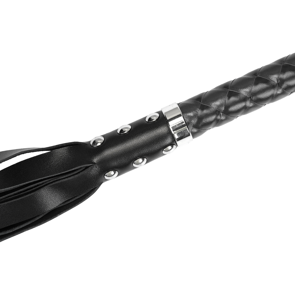 RISE - Lange Flogger (zachte staarten) - Zwart