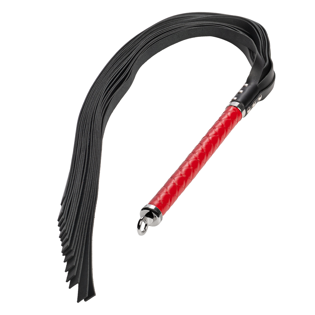 RISE - Lange Flogger (zachte staarten) - Rood