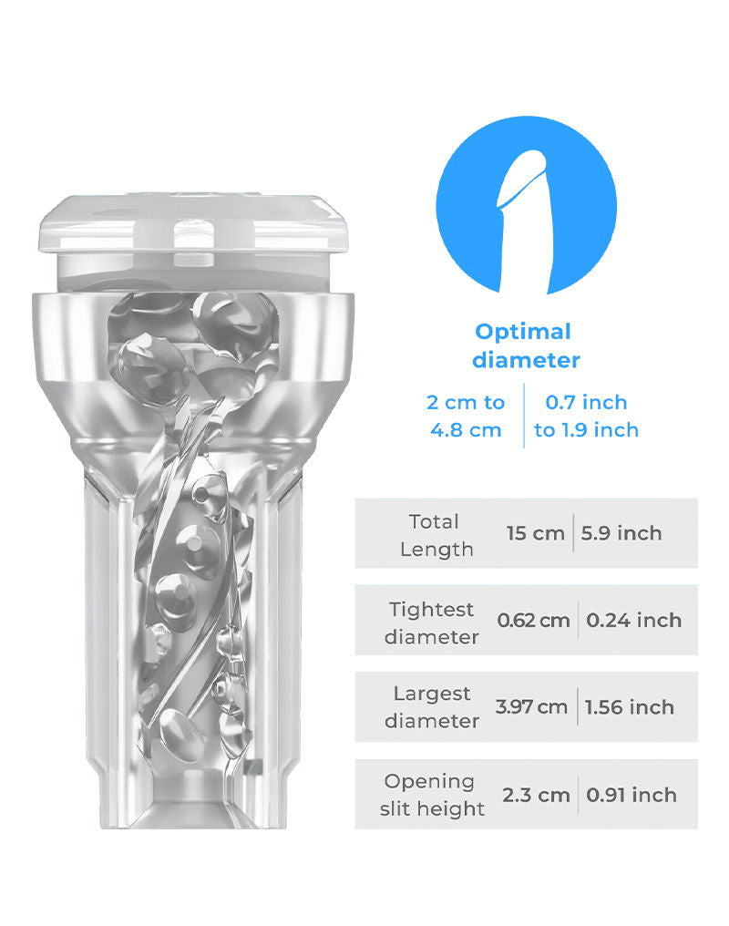 KIIROO - Feel Pocket Stroker Crystal - Transparant