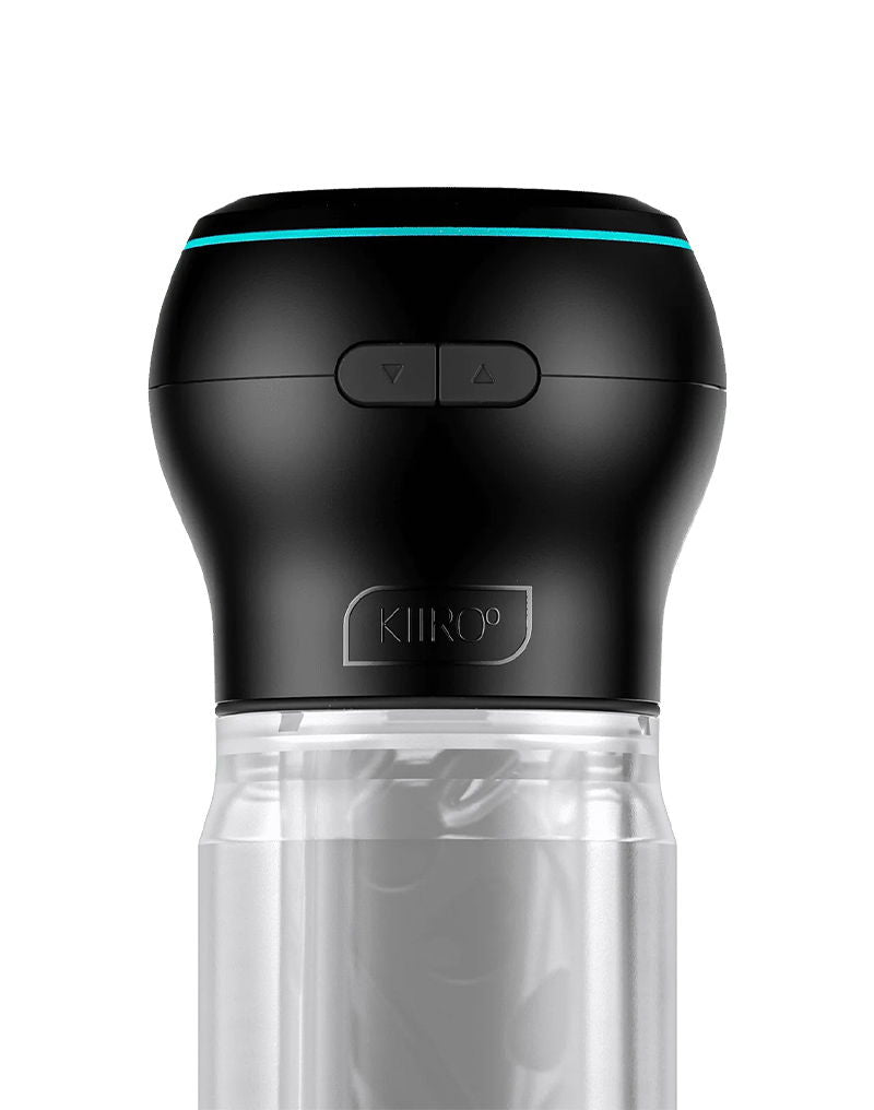 KIIROO - Feel Pocket Stroker Crystal + Powerblow Combo - Zwart/Transparant