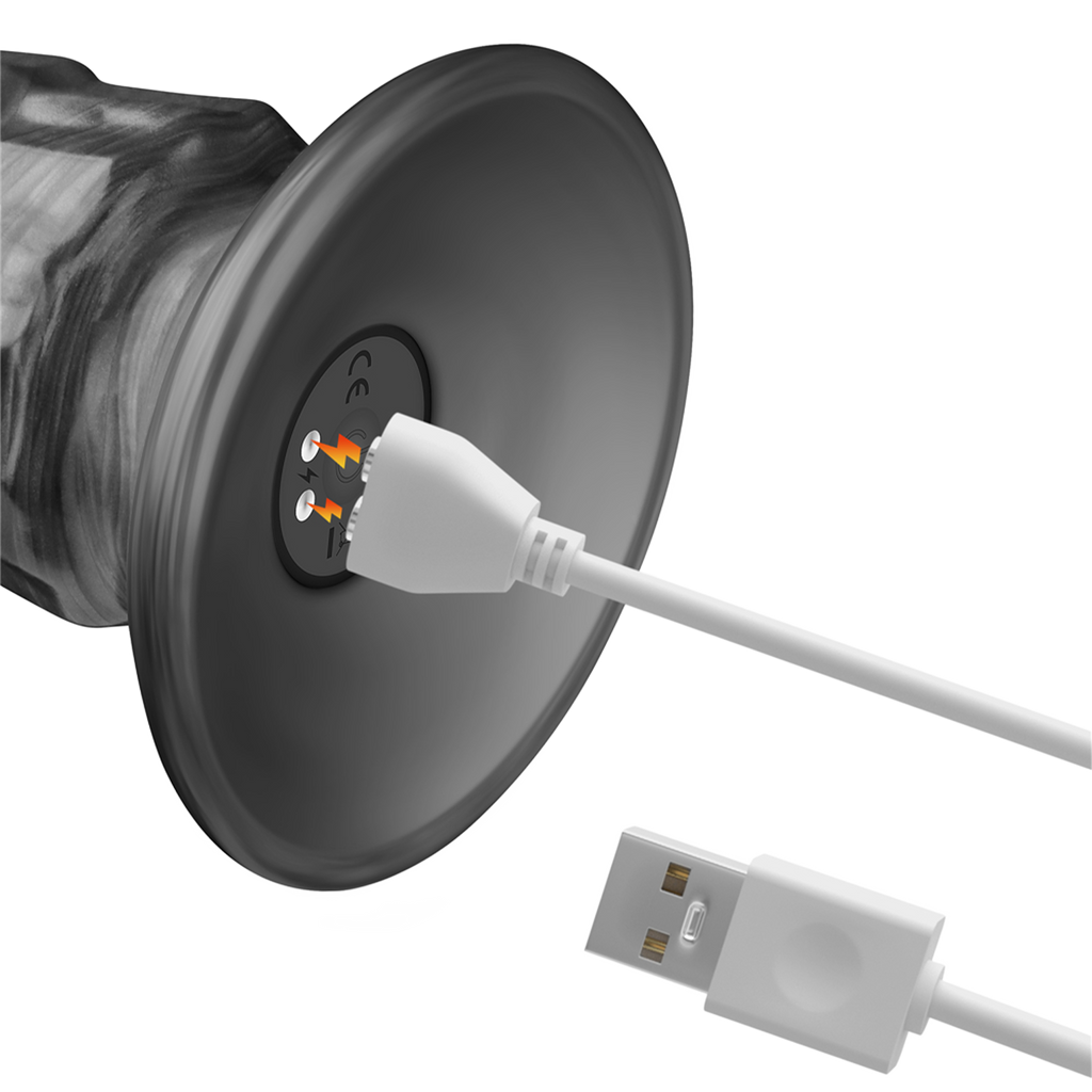 LoveToy - 14,5"King Sized Vibrating Vibrax Slider - Zilver