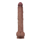 LoveToy - Nature Cock - 14,5" Dual Layered Bendable Cock XXL - Nude