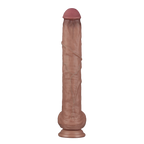 LoveToy - Nature Cock - 14,5" Dual Layered Bendable Cock XXL - Nude