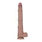 LoveToy - Nature Cock - 16" Dual Layered Bendable Cock XXL -Nude