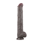 LoveToy - Nature Cock - 14,5" Dual Layered Bendable Cock XXL - Zwart
