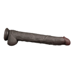 LoveToy - Nature Cock - 14,5" Dual Layered Bendable Cock XXL - Zwart