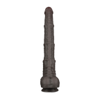 LoveToy - Nature Cock - 16" Dual Layered Bendable Cock XXL - Zwart
