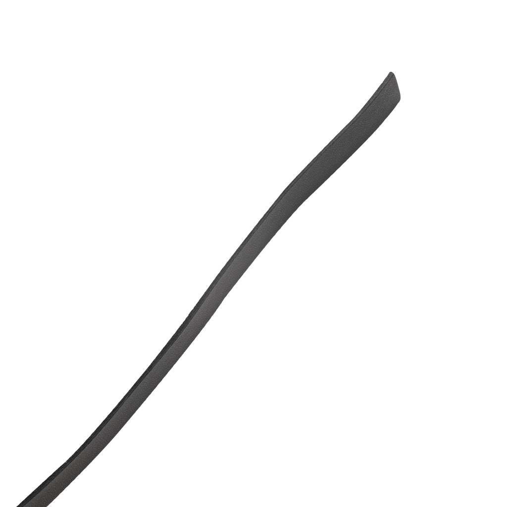 RISE - Lange Flogger (zachte staarten) - Zwart/Rood