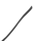 RISE - Lange Flogger (zachte staarten) - Zwart/Rood