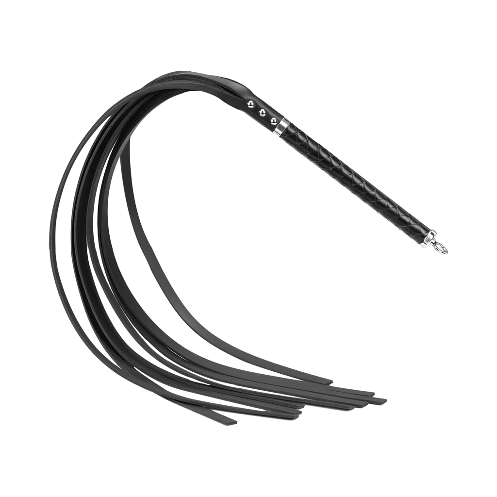 RISE - Lange Flogger (Harde Staarten) - Zwart