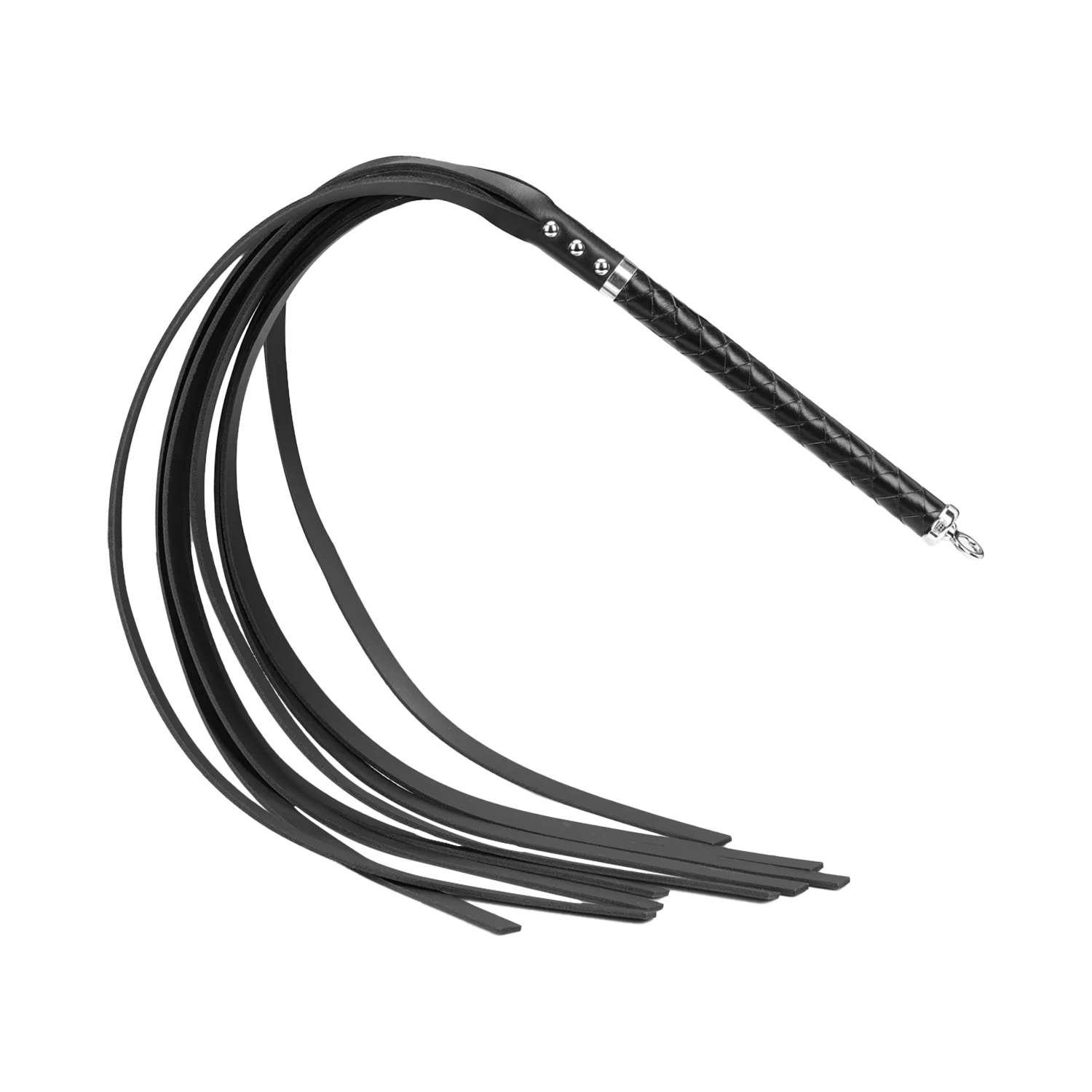 RISE - Lange Flogger (Harde Staarten) - Zwart