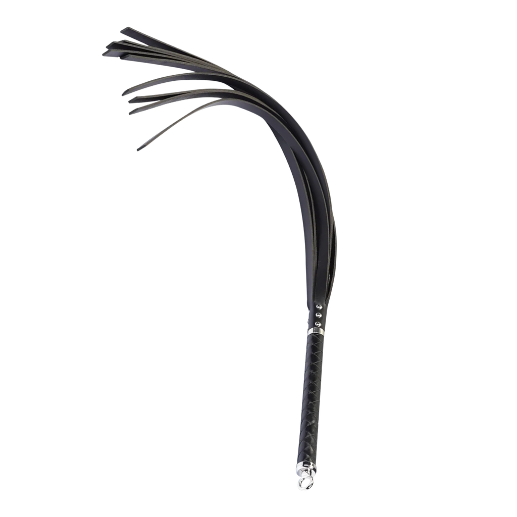 RISE - Lange Flogger (Harde Staarten) - Zwart