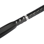 RISE - Lange Flogger (Harde Staarten) - Zwart