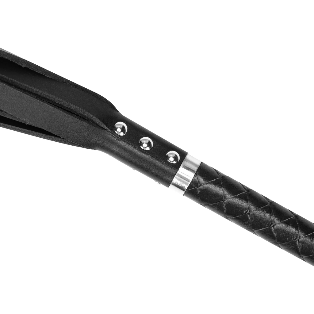 RISE - Lange Flogger (Harde Staarten) - Zwart