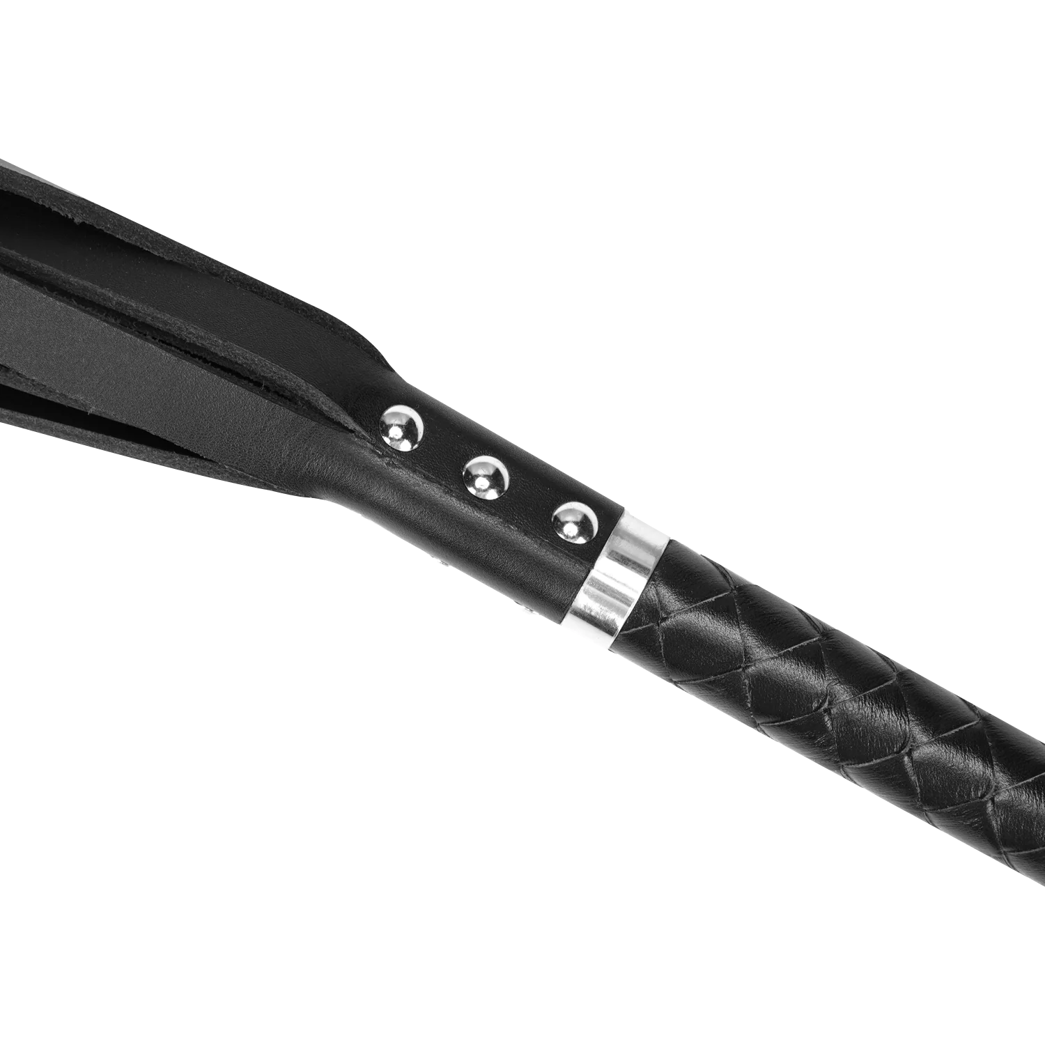 RISE - Lange Flogger (Harde Staarten) - Zwart