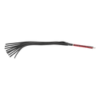 RISE - Lange Flogger (Harde Staarten) - Zwart/Rood
