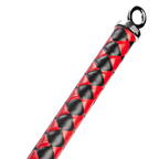 RISE - Lange Flogger (Harde Staarten) - Zwart/Rood