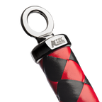 RISE - Lange Flogger (Harde Staarten) - Zwart/Rood