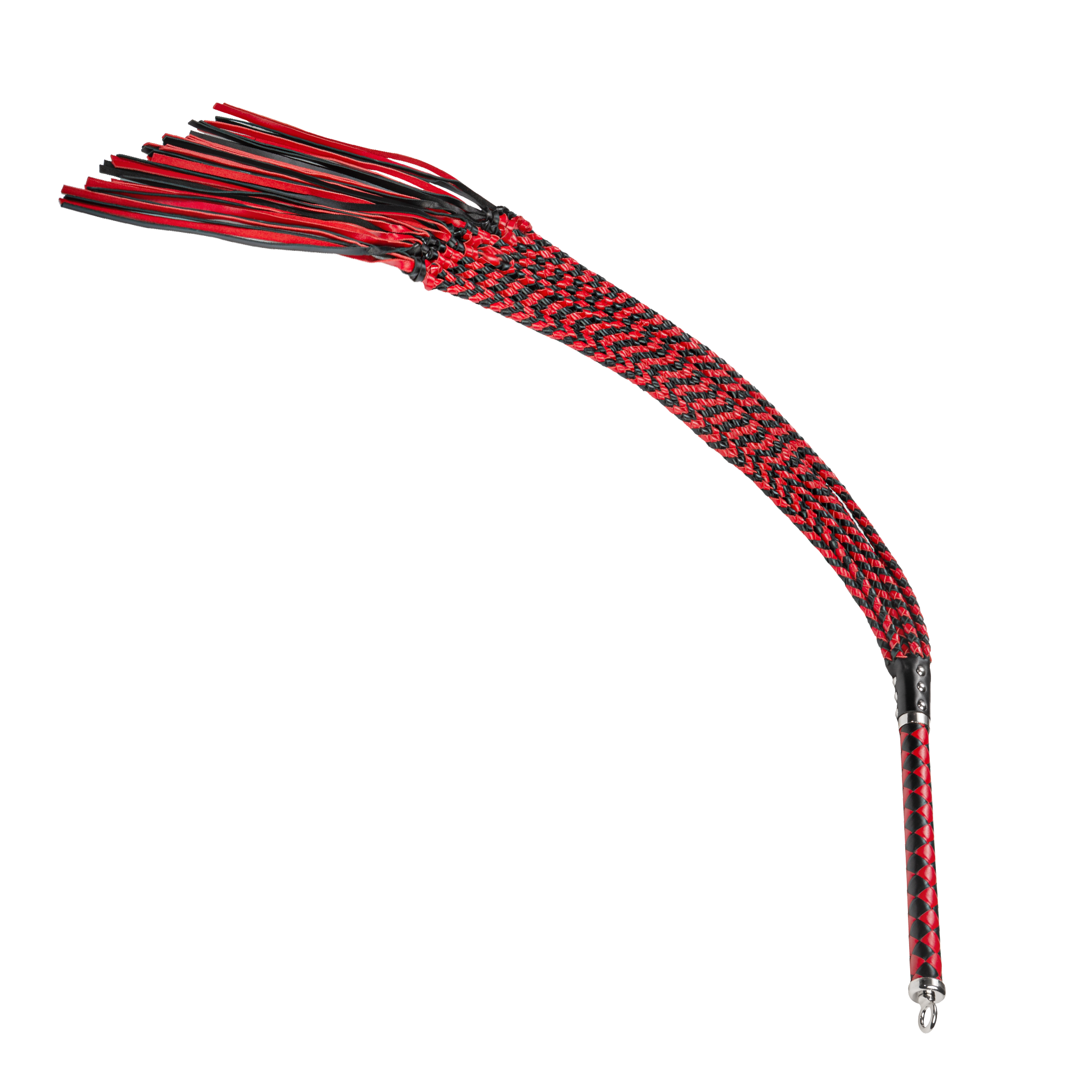 RISE - Thicker Cat O. Nine Whip - Zwart/rood