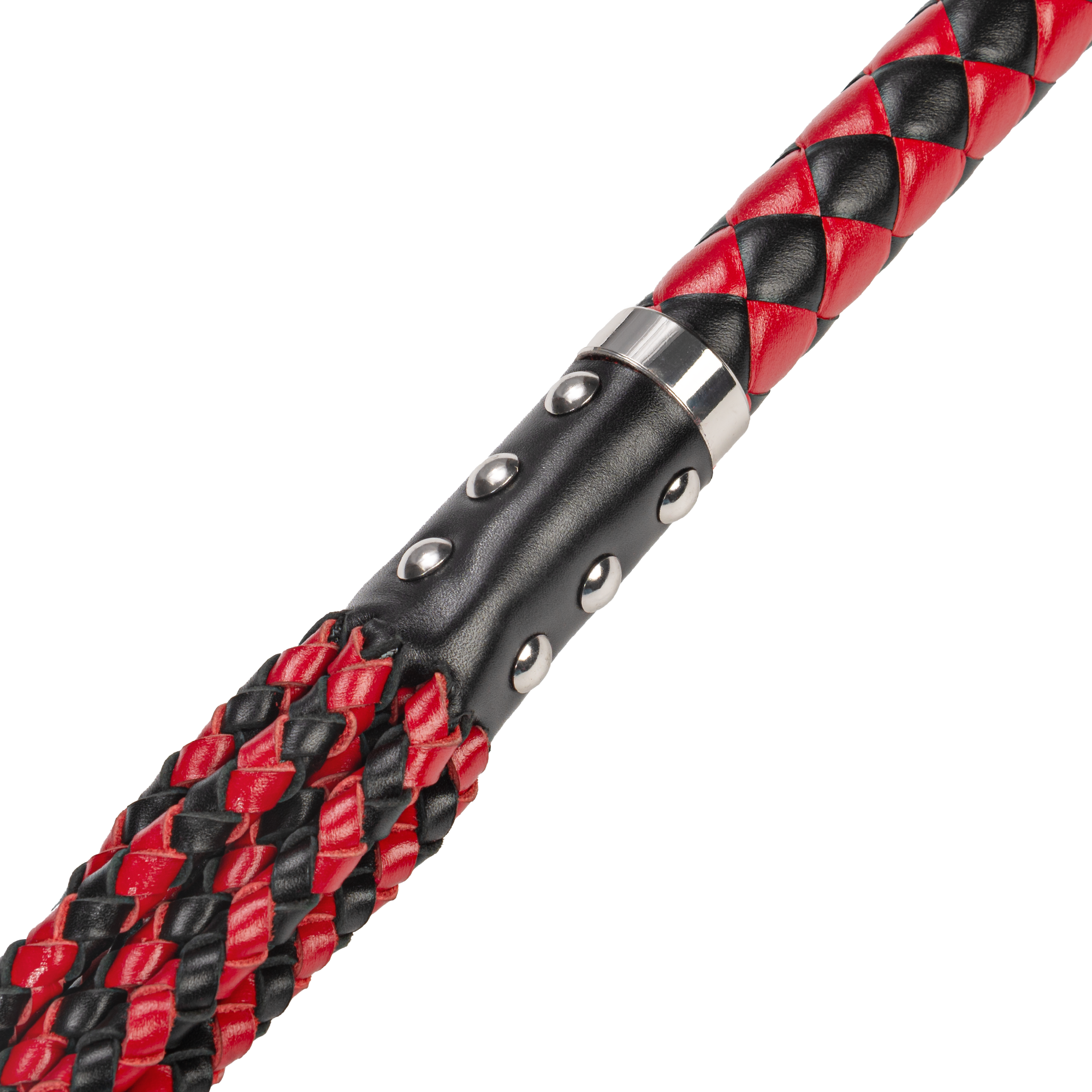 RISE - Thicker Cat O. Nine Whip - Zwart/rood