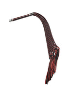 RISE - Thicker Cat O. Nine Whip - Zwart/Wijnrood