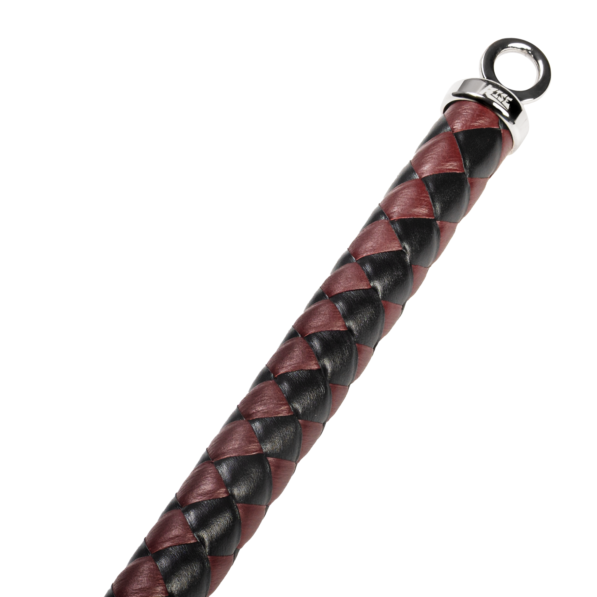 RISE - Thicker Cat O. Nine Whip - Zwart/Wijnrood