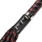 RISE - Thicker Cat O. Nine Whip - Zwart/Wijnrood