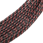 RISE - Thicker Cat O. Nine Whip - Zwart/Wijnrood