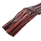 RISE - Thicker Cat O. Nine Whip - Zwart/Wijnrood