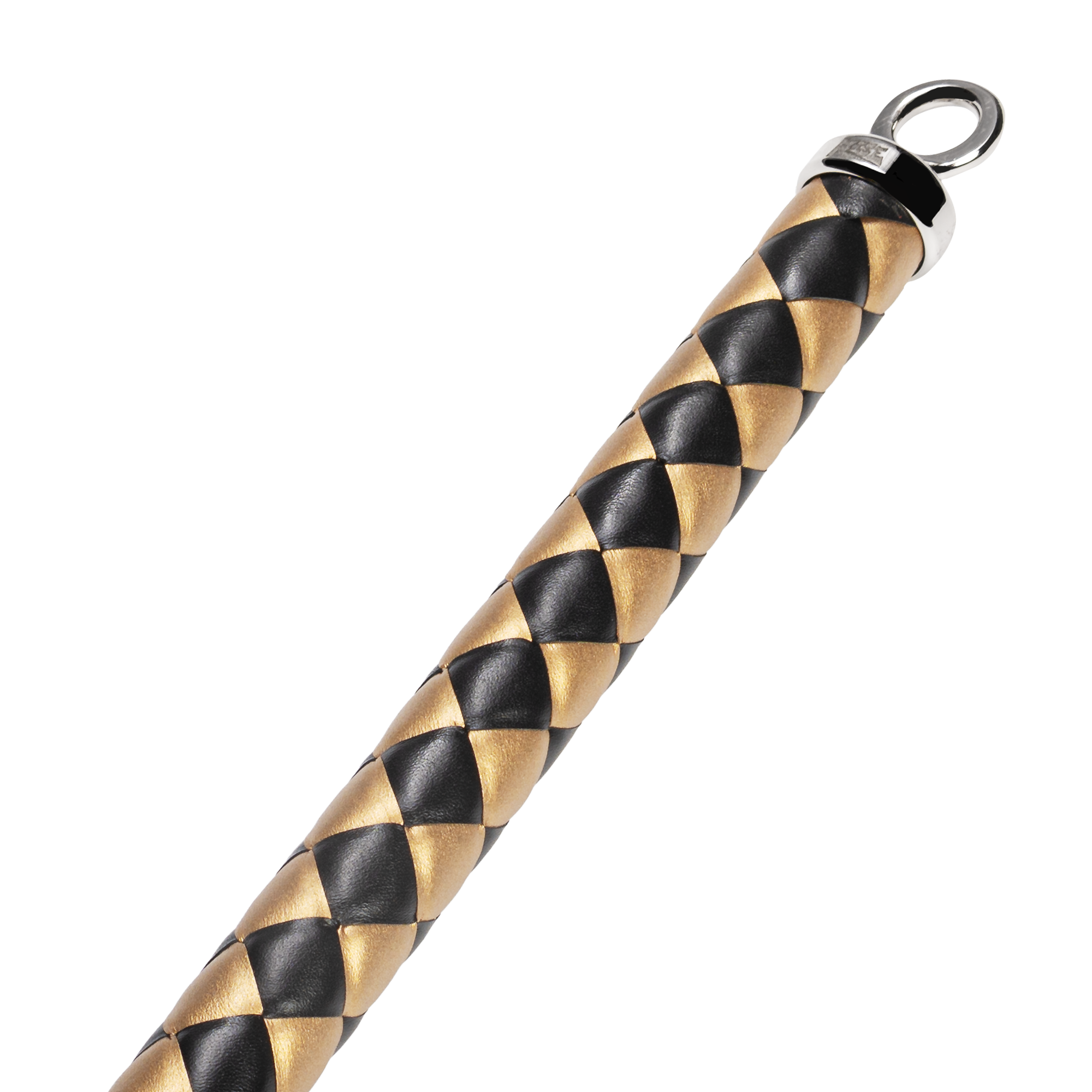 RISE - Thick Cat O. Nine Whip - Zwart/Goud