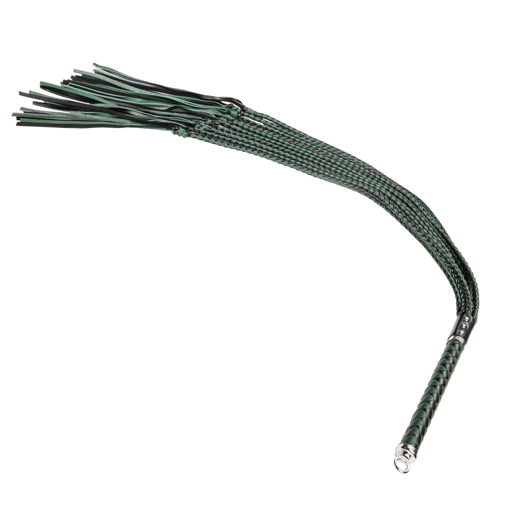 RISE - Thick Cat O. Nine Whip - Zwart/Groen