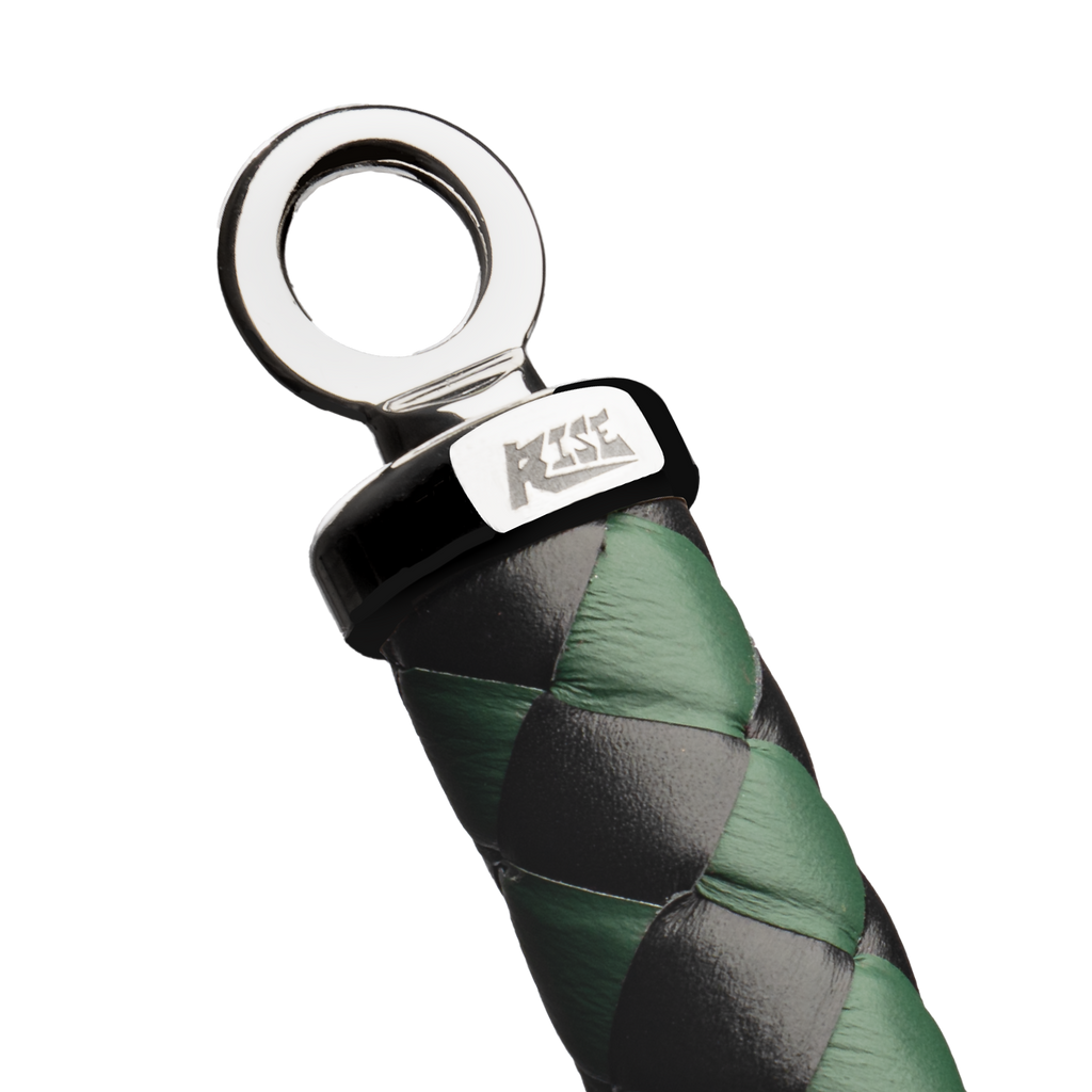 RISE - Thick Cat O. Nine Whip - Zwart/Groen