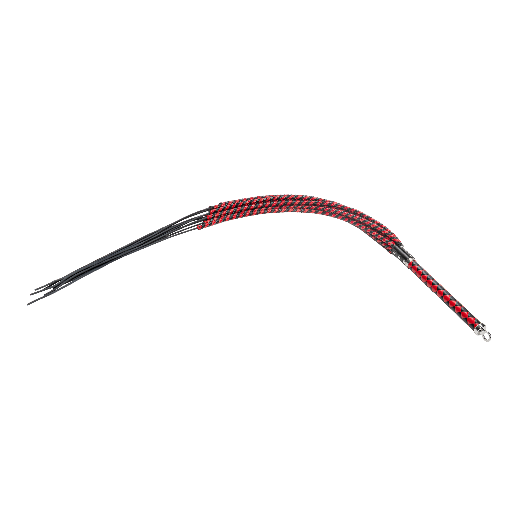 RISE - Heavy Cat O. Nine Whip - Zwart/Rood