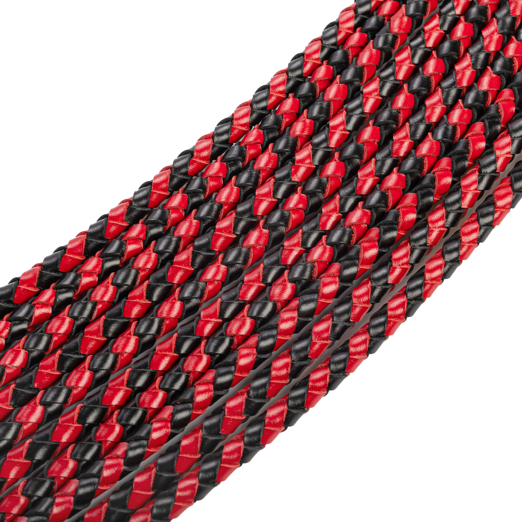 RISE - Heavy Cat O. Nine Whip - Zwart/Rood