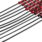 RISE - Heavy Cat O. Nine Whip - Zwart/Rood