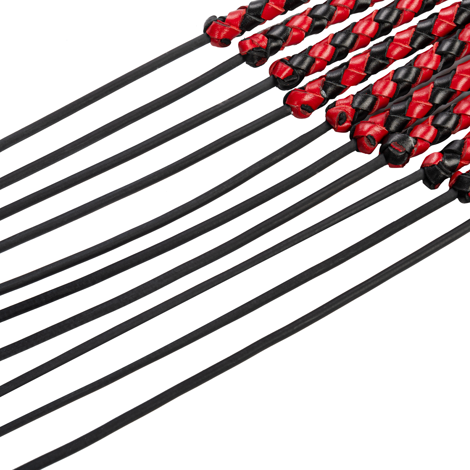 RISE - Heavy Cat O. Nine Whip - Zwart/Rood