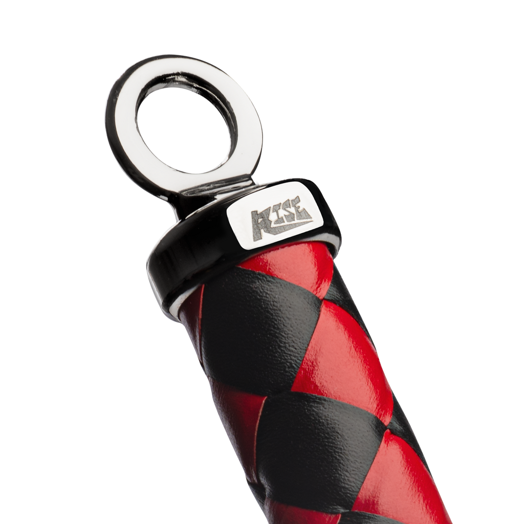 RISE - Heavy Cat O. Nine Whip - Zwart/Rood