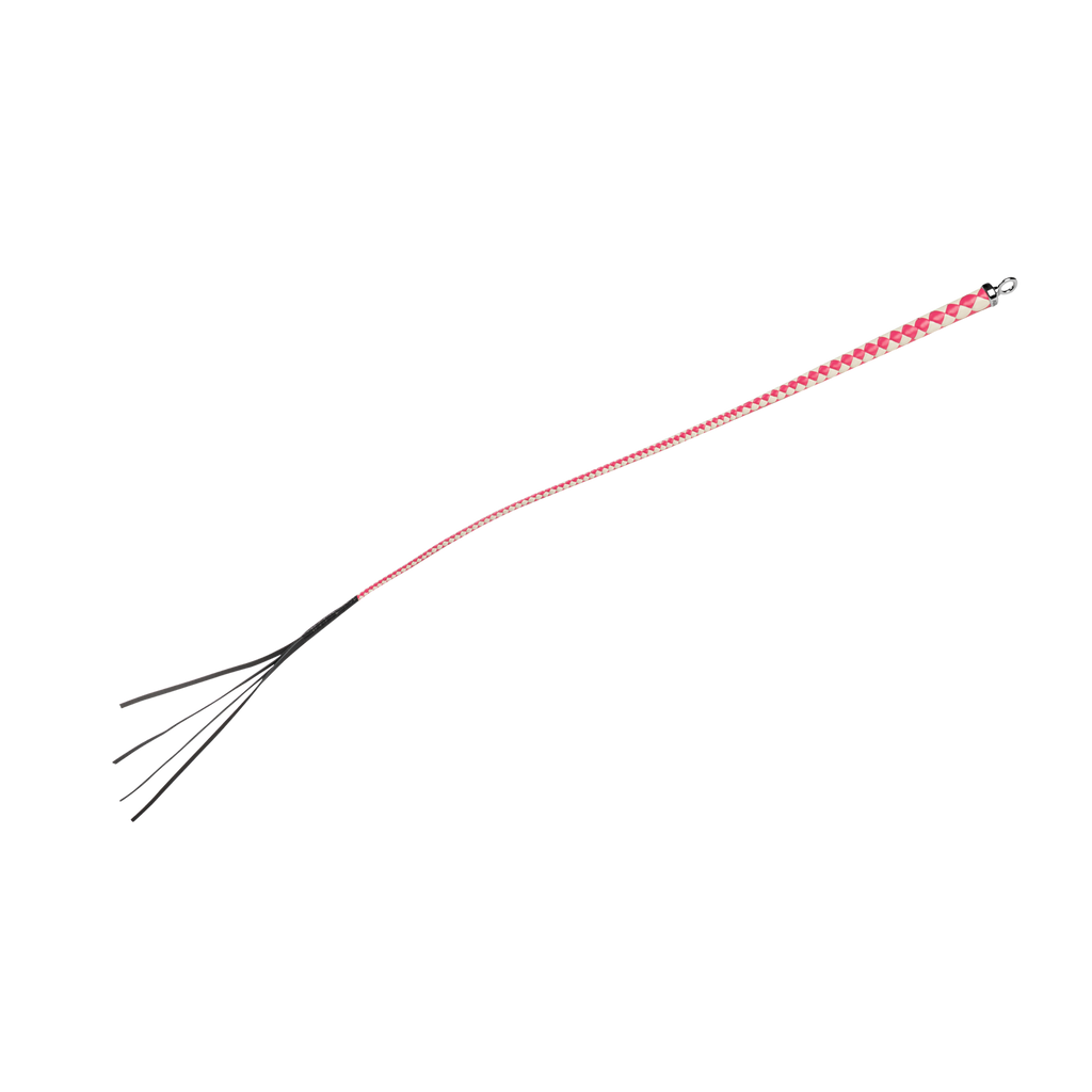RISE - 120cm Bull Whip - Roze/Wit