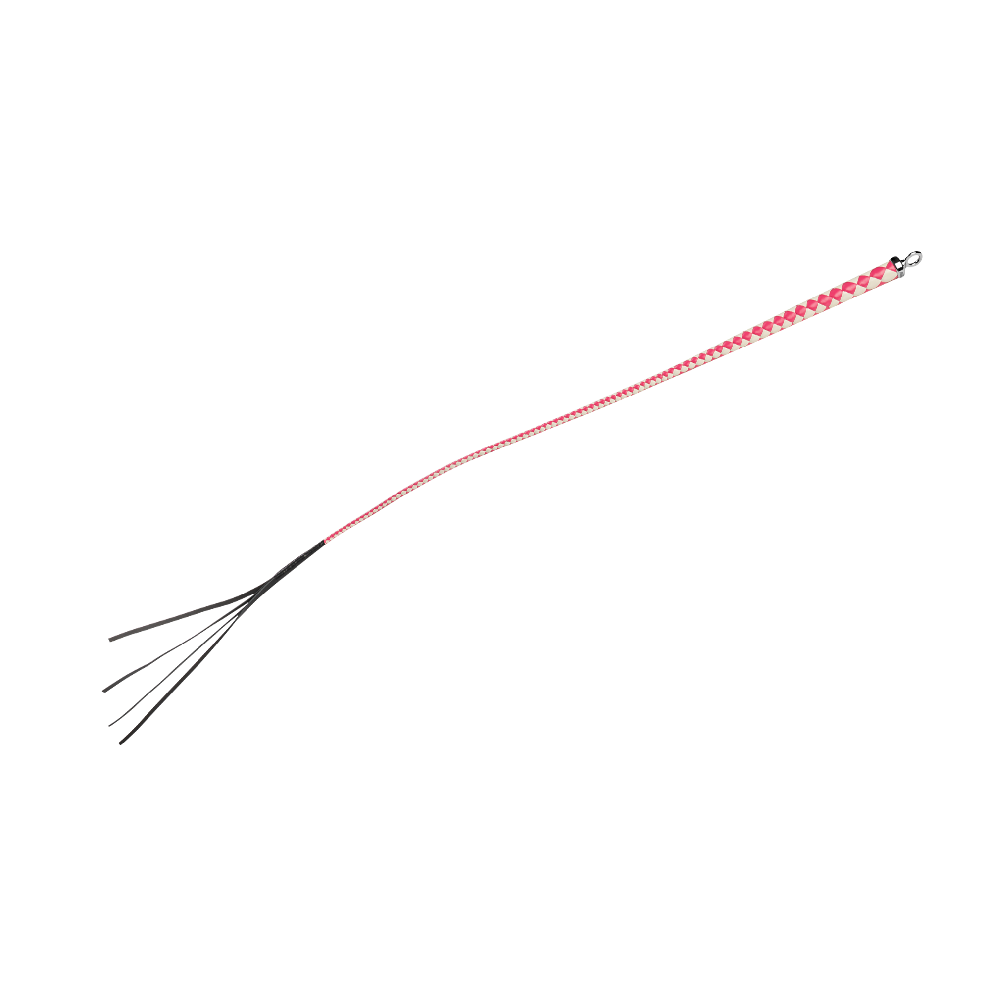 RISE - 120cm Bull Whip - Roze/Wit