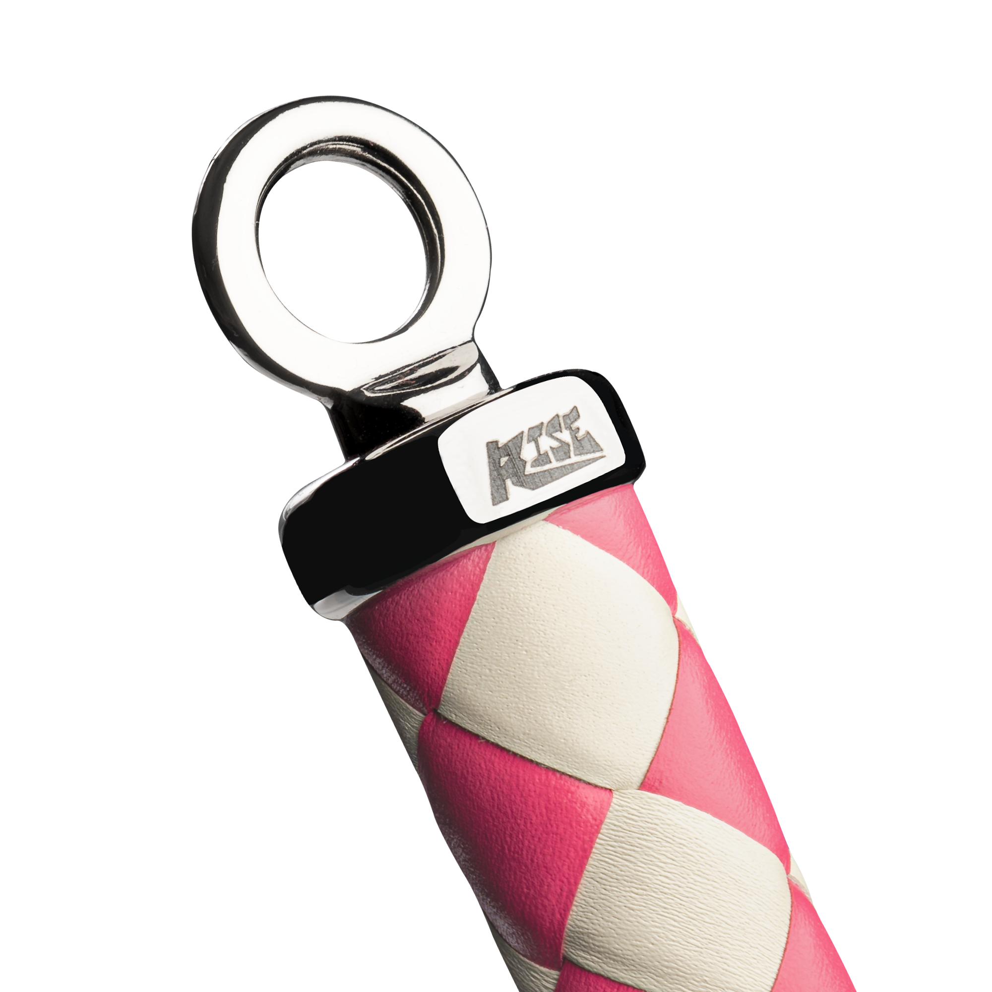 RISE - 120cm Bull Whip - Roze/Wit