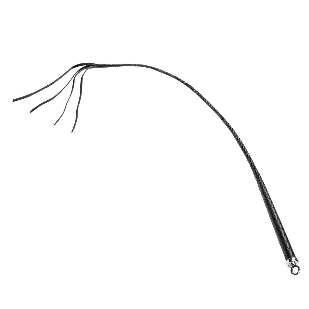 RISE - 120cm Bull Whip - Zwart