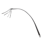 RISE - 120cm Bull Whip - Zwart