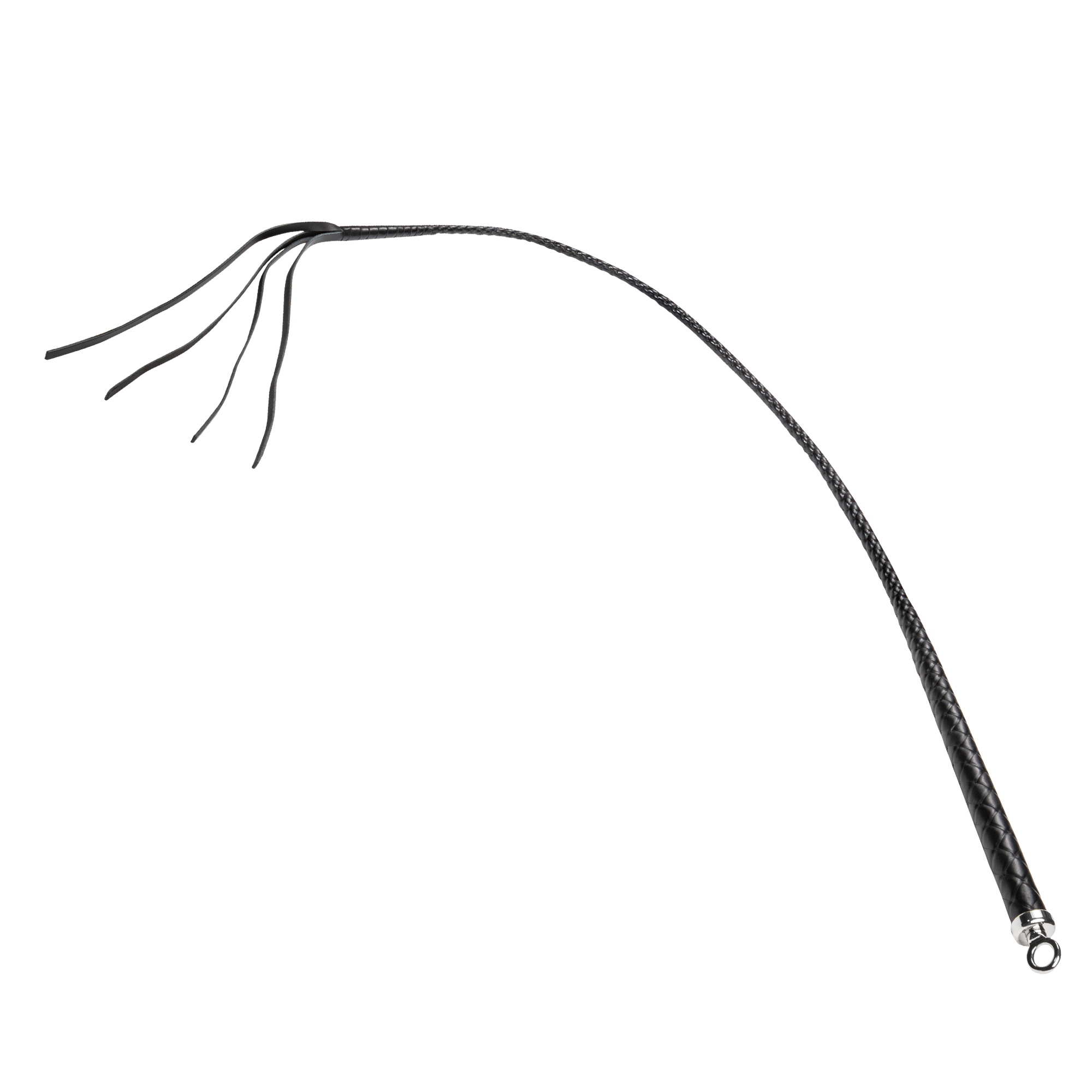 RISE - 120cm Bull Whip - Zwart