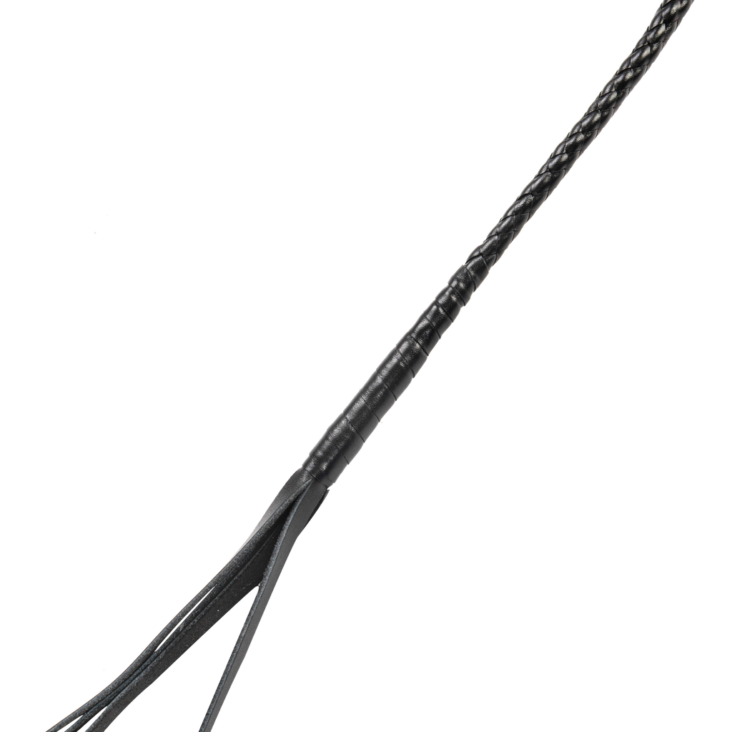 RISE - 120cm Bull Whip - Zwart
