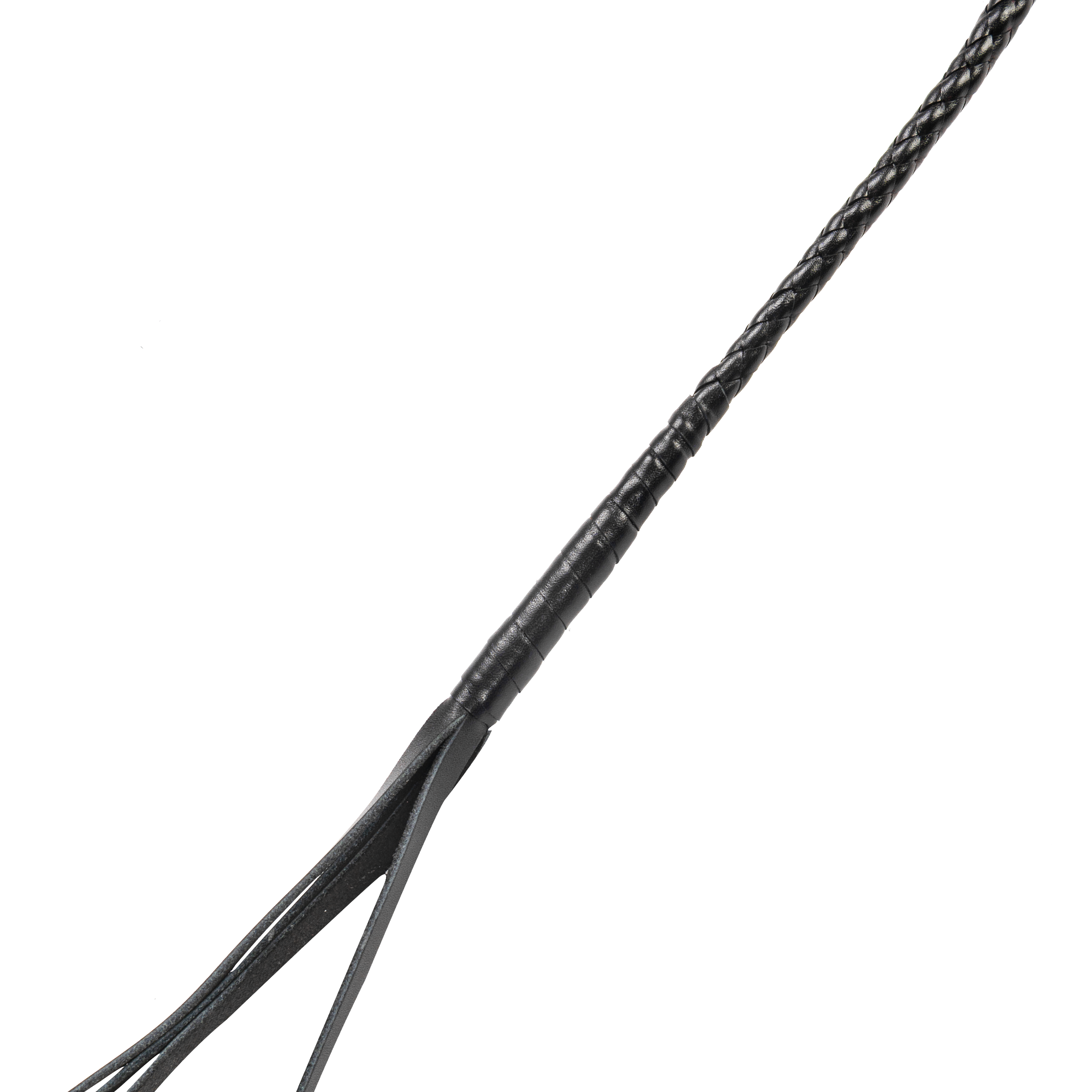 RISE - 120cm Bull Whip - Zwart