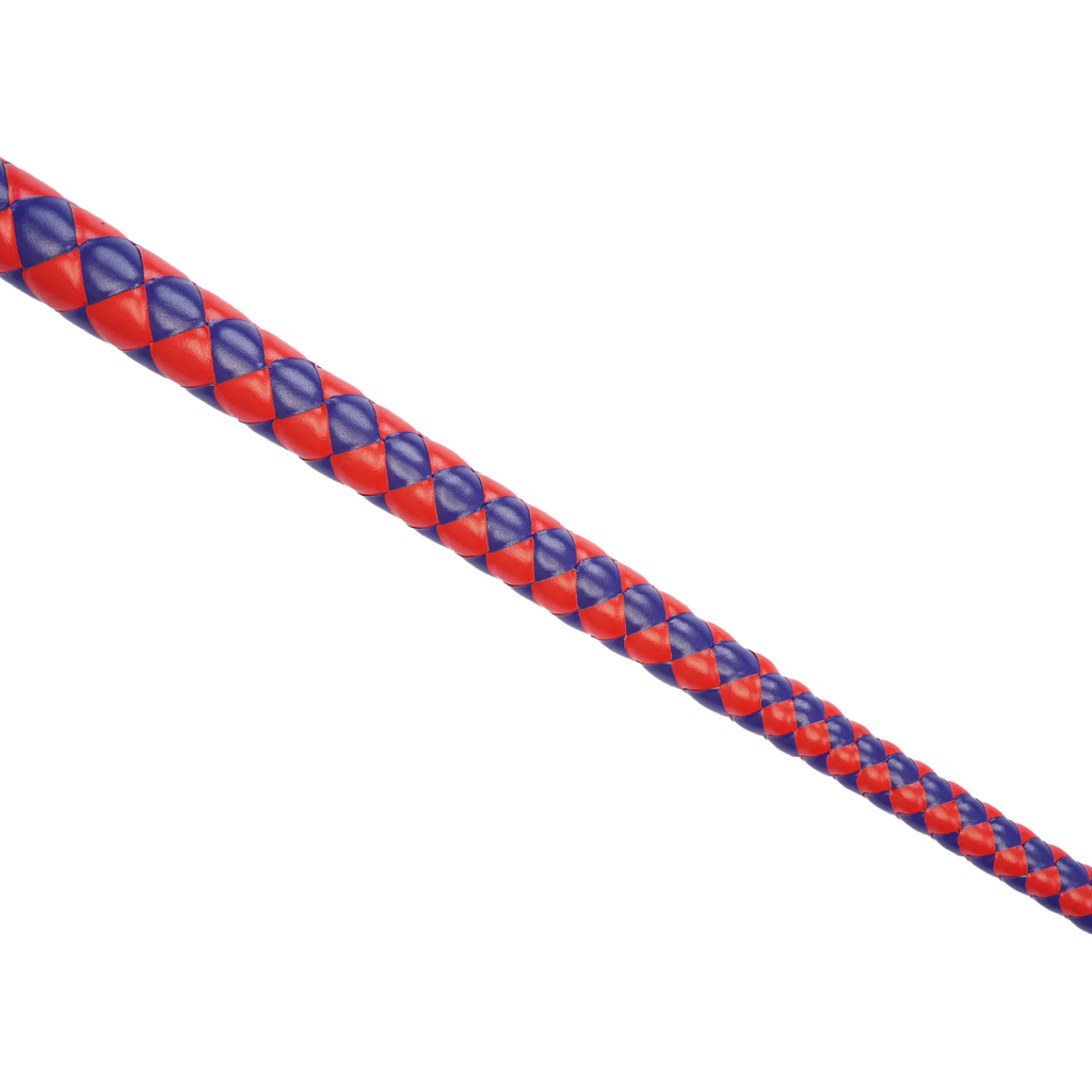 RISE - 90cm Bull Whip - Rood/Blauw