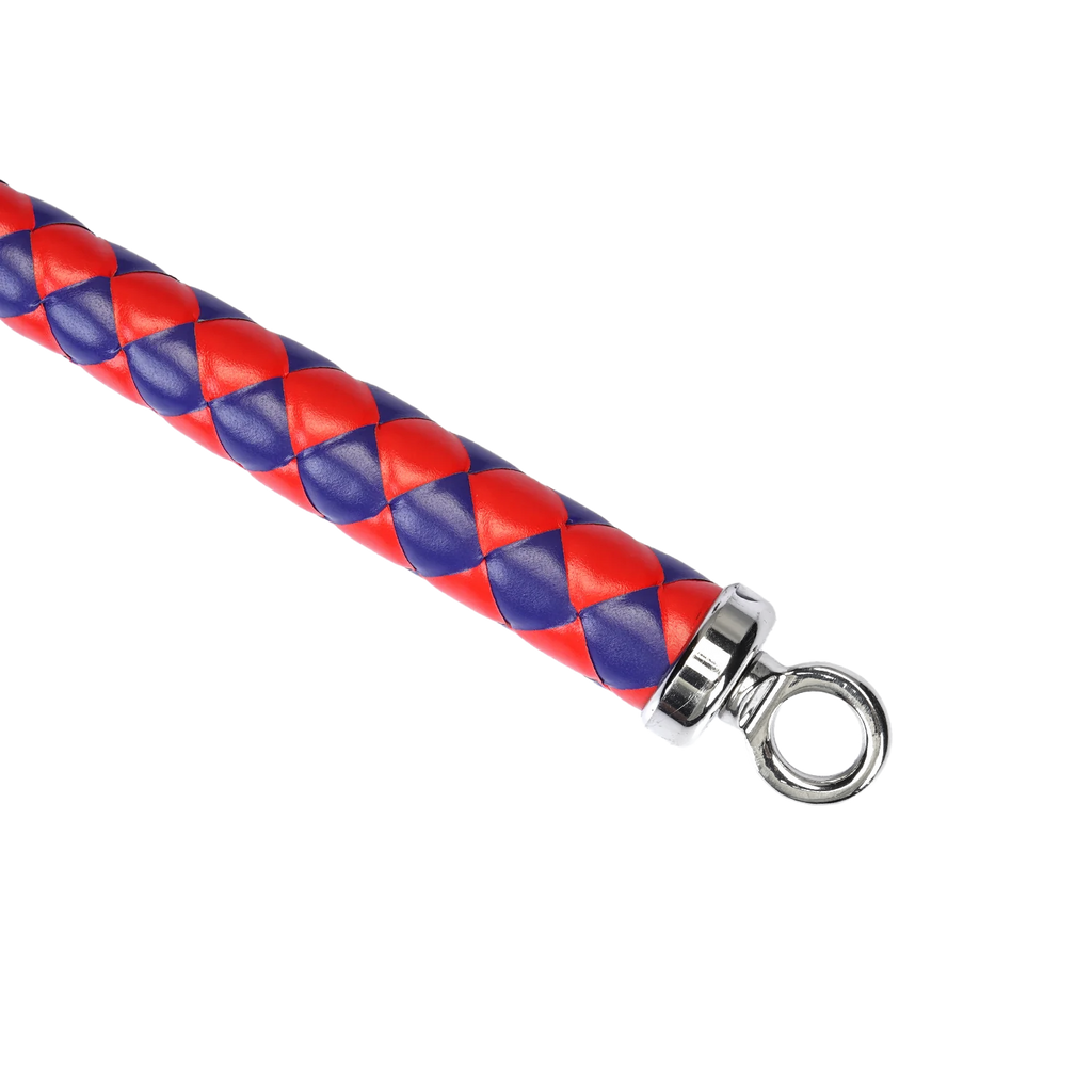 RISE - 90cm Bull Whip - Rood/Blauw