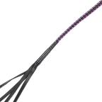 RISE - 90cm Bull Whip - Zwart/Paars